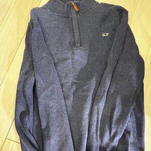 Vineyard Vines Boys Youth XL zipper sweatshirt mock neck zipper shirt 10